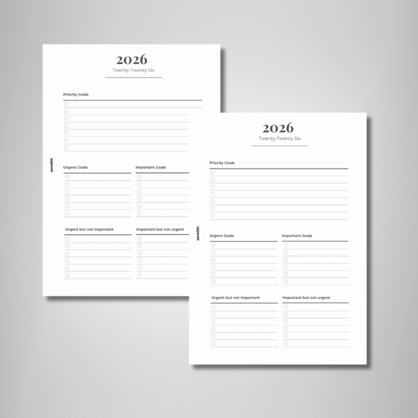 2026 Priority Matrix Planner Insert - Eisenhower Edition | PDF