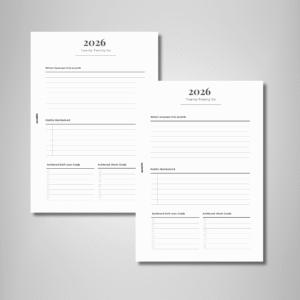 2026 Monthly Review Insert - Growth Edition | PDF