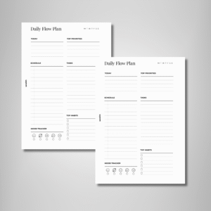 Digital & Printable A4/A5 Daily Flow Planner Insert – Hourly Schedule