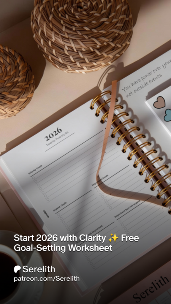 2026 Free goal-setting worksheet by Serelith