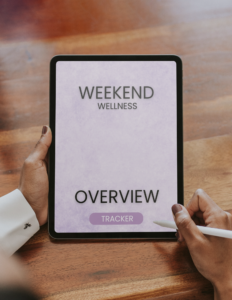 Weekend Wellness Overview Tracker