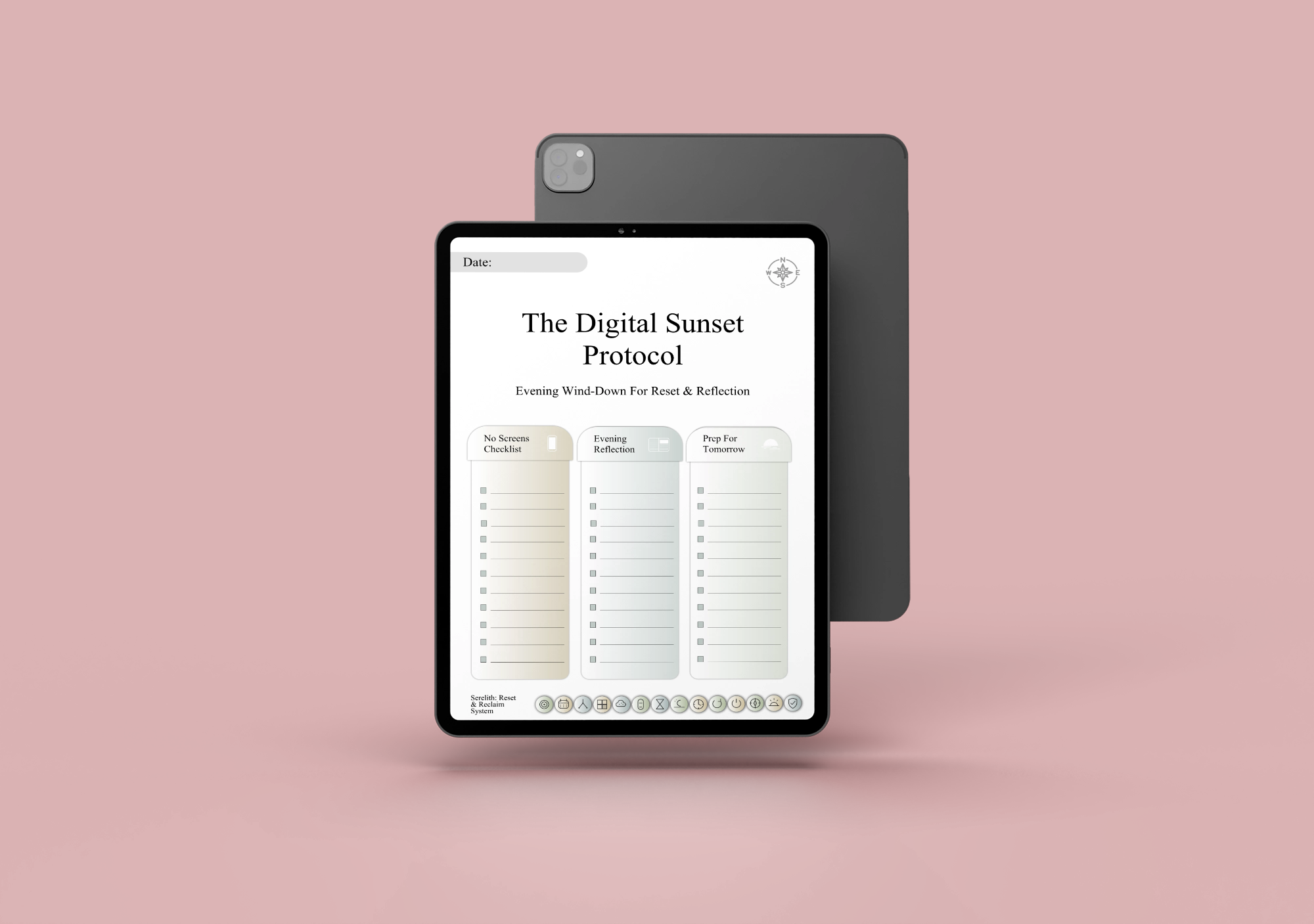 Nervous System Reset Planner | Burnout Recovery Digital Journal | Somatic Self-Care System for GoodNotes | 404-Page PDF - Image 9