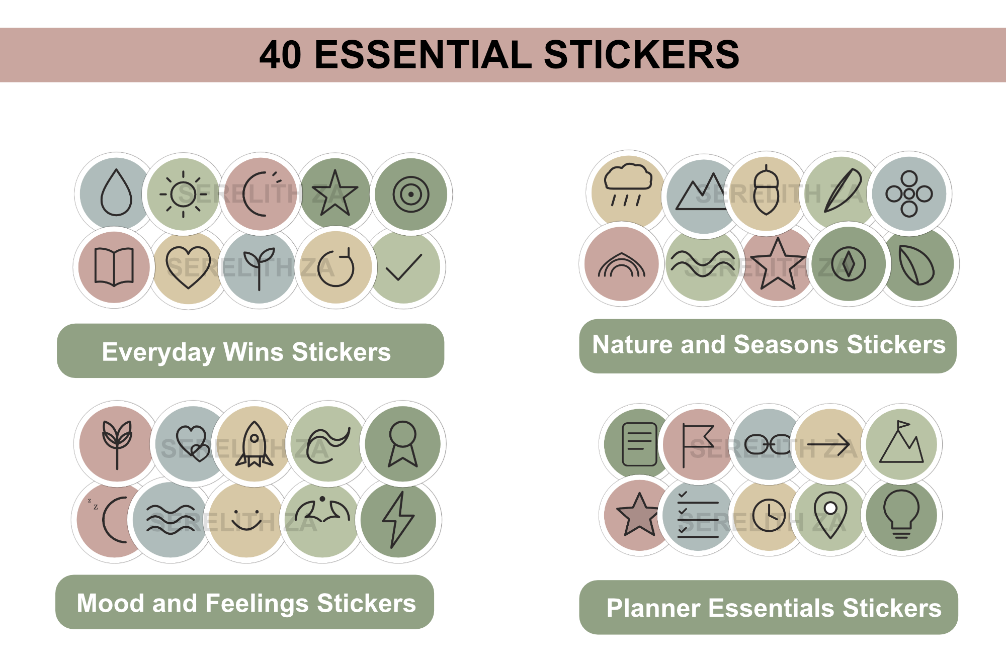 Nervous System Reset Planner | Burnout Recovery Digital Journal | Somatic Self-Care System for GoodNotes | 404-Page PDF - Image 6