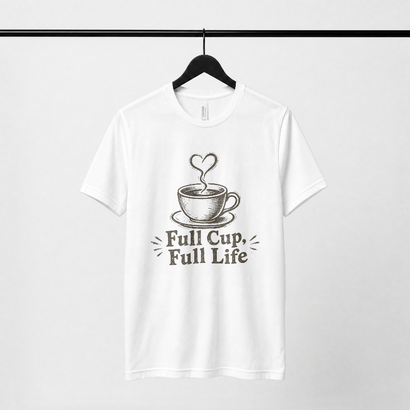 Full Cup, Full Life T-Shirt - Image 2